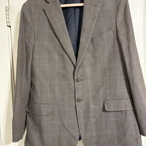 Jos. A. Bank Charcoal Checkered Blazer